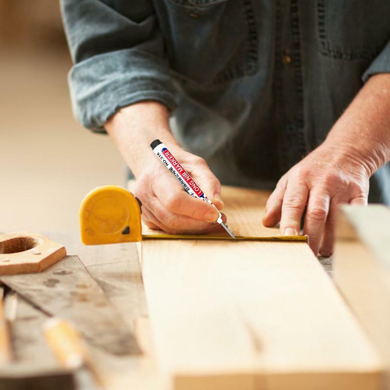 Pena tukang kayu dalam lubang bor panjang ujung pena penanda lubang dalam hidung panjang untuk konstruksi tukang kayu