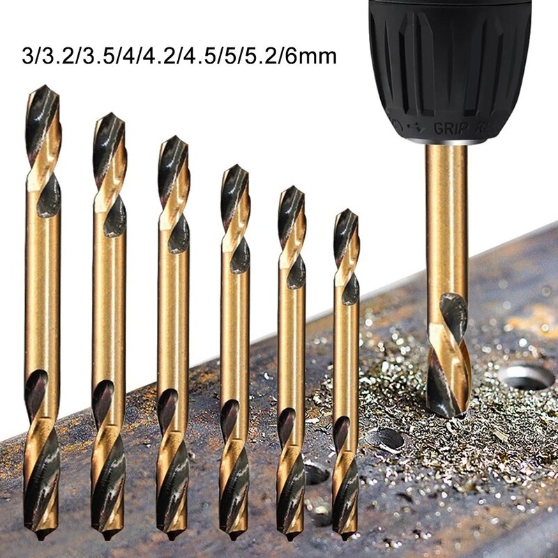 HSS Double-headed Auger Drill Bit 3/3.2/3.5/4/4.2/4.5/5/5.2/6.0mm For Bench Drill Stainless Steel Iron Aluminum Alloy Drill Bit