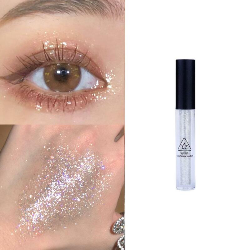Diamond Eyeshadow Liquid Glitter Eye Shadow Pearly Lasting Eyeshadow Korean Eye Makeup Shimmer Waterproof Cosmetics R0S9