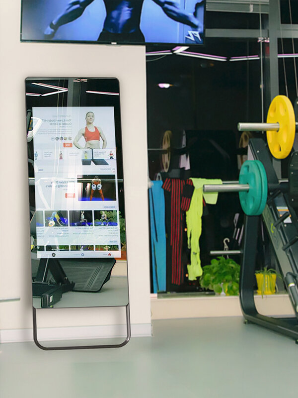43-дюймовый ЖК-экран, зеркало для йоги, дисплей, умное фитнес-зеркало для тренажерного зала, волшебное зеркало