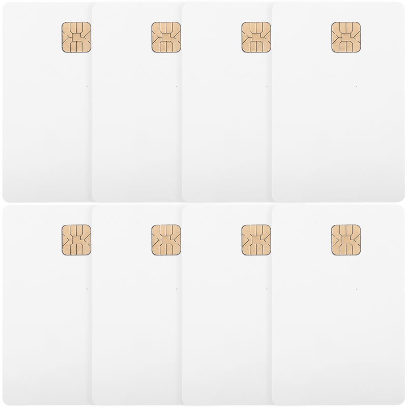 Cartões PVC Chip IC, Cartões de crédito em branco com chips, Branco para escritório