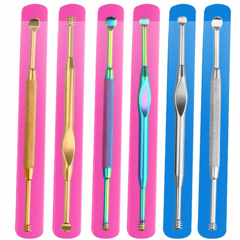 1PCS Ear Wax Pickers Stainless Steel Ear Picks Wax Removal Curette Remover Cleaner Ear Care Tool Ear Pick Beauty Tools