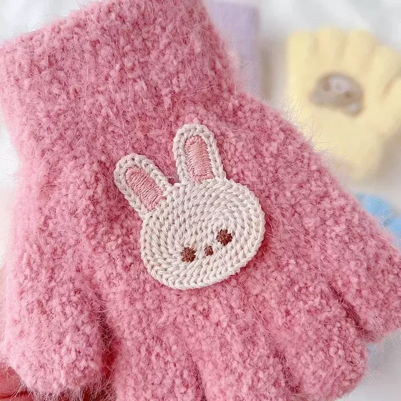 1 Pair Toddler Boy Girl Glove Korean Fashion Cartoom Animal Glove for Baby Autumn Warm Outdoor Glove Winter Kids Accessories