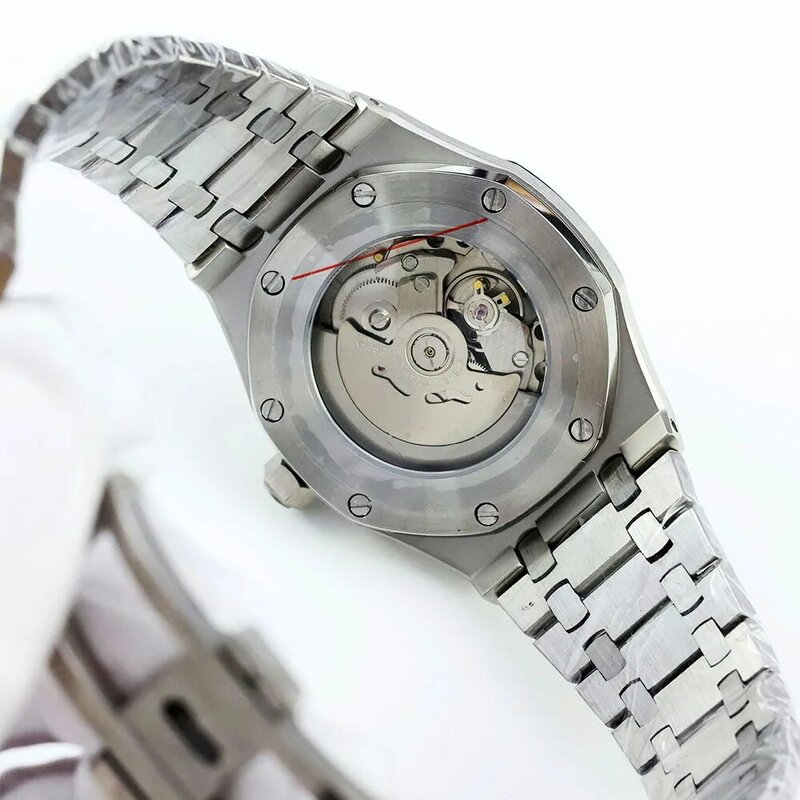 Porstier luxus nh35 automatische uhr männer mechanische armbanduhren original edelstahl saphirglas 100m wasserdichte uhren