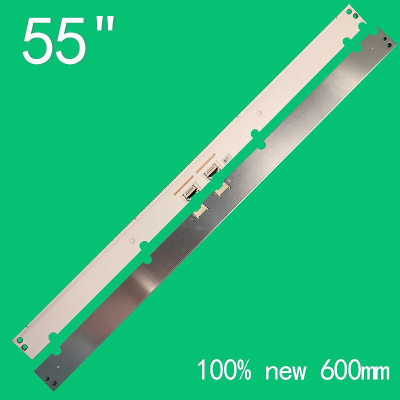 Strip lampu latar LED 600mm LED 144 untuk V7Q8-550SM0-R0 BN96-42154A Bendable-55inch-12ch-144Ea QN55Q7FVM