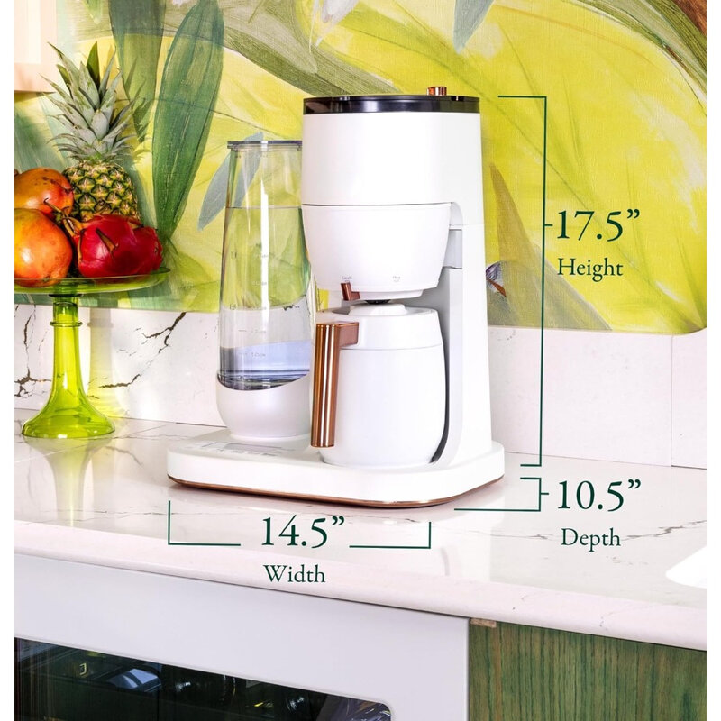Máquina de café de 10 tazas, tecnología habilitada para WiFi, elementos esenciales de cocina para el hogar inteligente, cafeteras