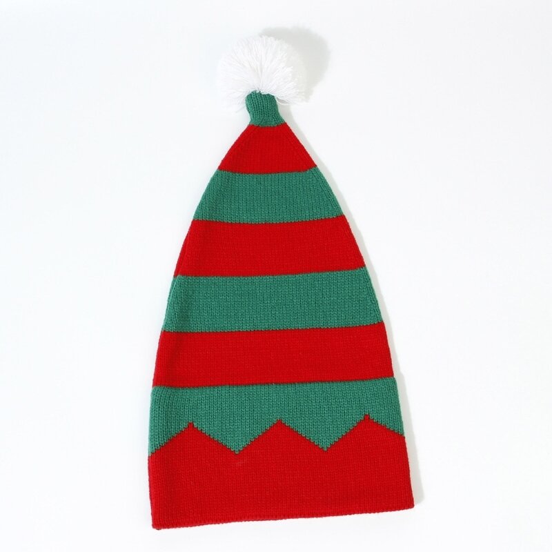 Рождественская вязаная ветрозащитная шапка с пушистыми помпонами, украшение для взрослых и детей, Рождественская шапка для рождественских праздников