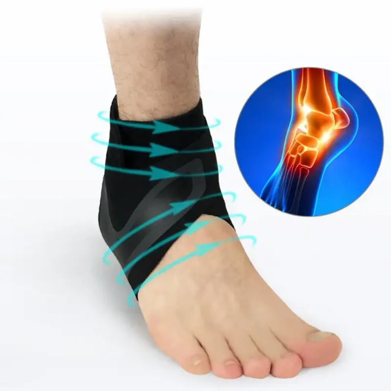 สายรัดข้อเท้ายืดหยุ่นได้ฟรีสำหรับฟิตเนสเท้าปรับป้องกันการเคล็ดป้องกันการเคล็ดขัดยอก