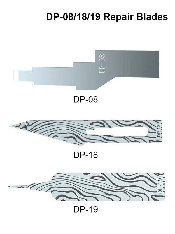 MIJING DP-18 DP-19 pisau pemeliharaan DP-08 pemoles Manual penghilang perekat pisau perbaikan Chip pisau bongkar pasang