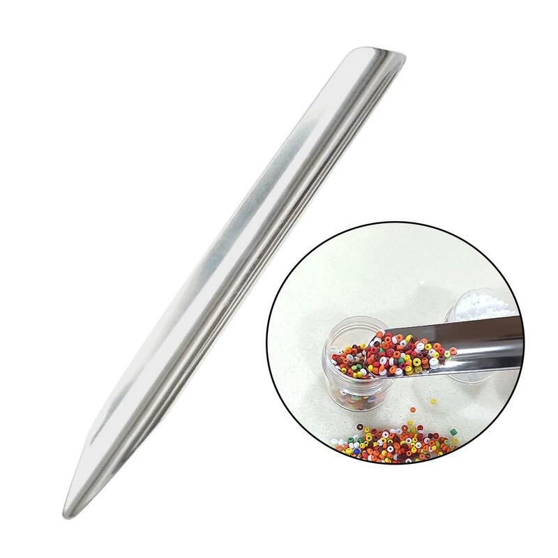 Bead Shovel Beading Supplies Jewelry Shovel Stainless Steel Beads Spoon Jewelry Bead Spoon for Organization Jewelers Home