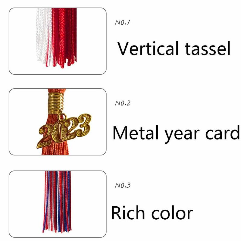 Ornamenten Uniformen Accessoires Student Dress Up Pure Kleur Charme Hanger Academische Kwast Afstudeerpet Opknoping 2023