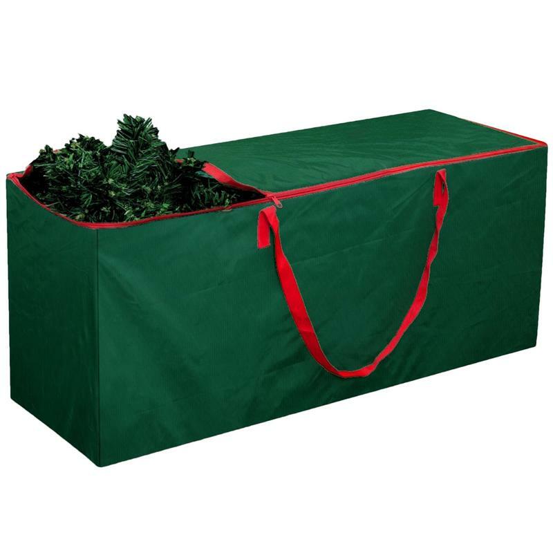Borsa portaoggetti pieghevole per albero di natale borsa in tessuto Oxford ghirlanda di decorazioni natalizie per riporre gli oggetti per la casa di ghirlande di natale