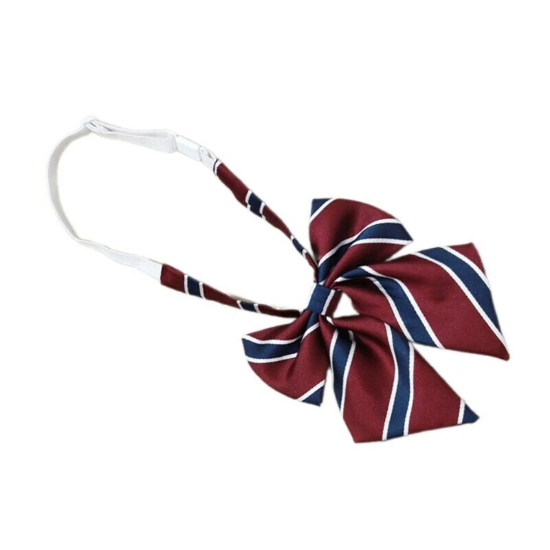 652F Temperamento Chica adolescente Corbata Mujer Estilo británico Uniforme Bowknot Corbatas