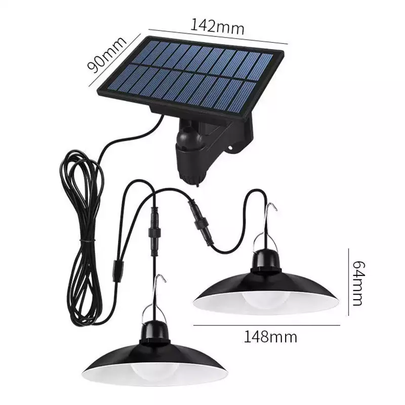 Solar Pendel leuchte IP65 wasserdichte LED solar betriebene Lampe mit Fernbedienung Kronleuchter Camping Outdoor Garten Hängelampen