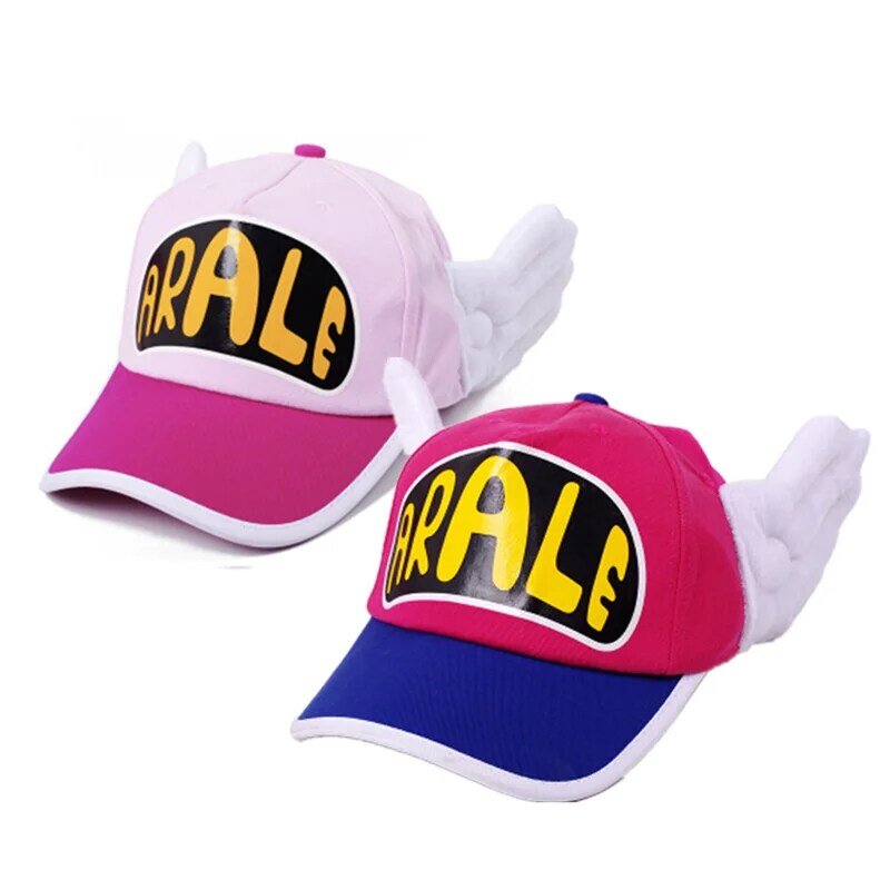 Anime schöne Erwachsene Hut Dr. Slump Cosplay Arale Cap süße Engels flügel Hüte Baumwolle Baseball Caps Party