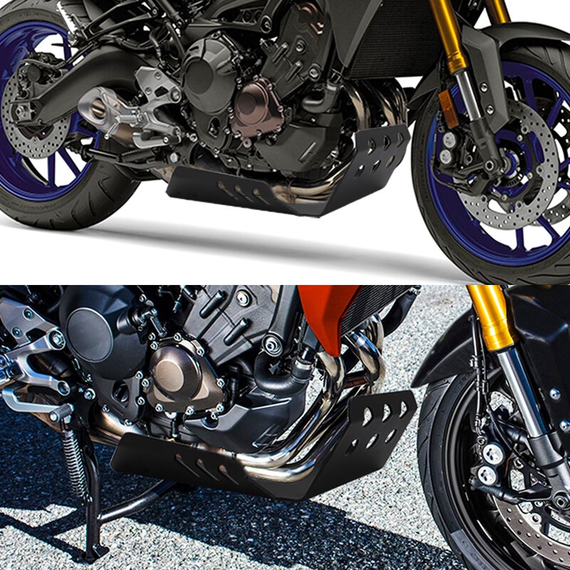 オートバイエンジン用保護カバー,滑り止めプレート,モデルmt fz 09 2014-2021,xsr900トレーサー900,防砂,mt09 fz09