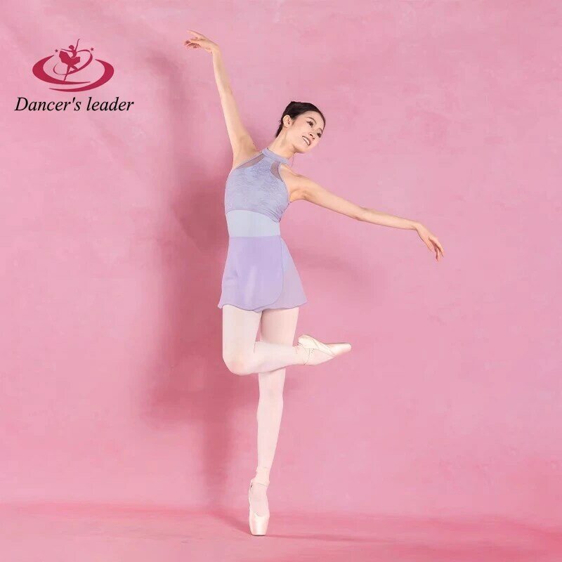 Ballet Leotard for Women's Practice Clothes Hanging Neck Lace Gymnastics Tight Dresses Aerial Yoga Clothes