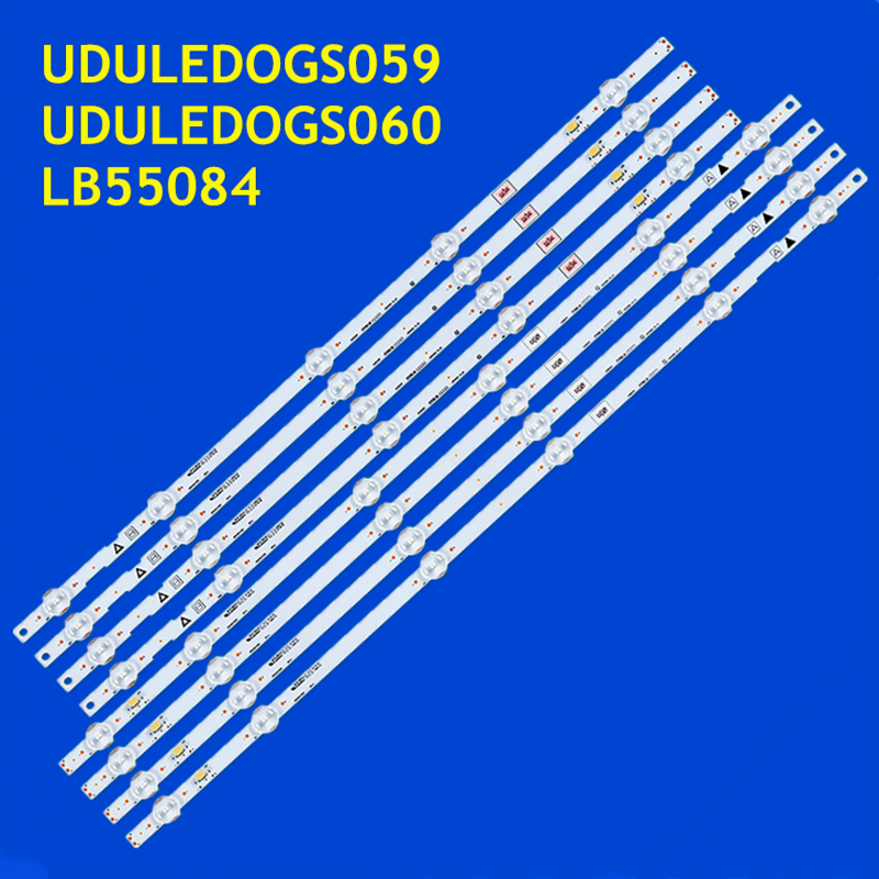 Tira de retroiluminação LED para 55PFL5601/F7 55W5S1P 55W6S1P UDULEDLXT005 UDULEDLXT006 UDULEDOGS059 UDULEDOGS060 LB55084 V1 _ 01