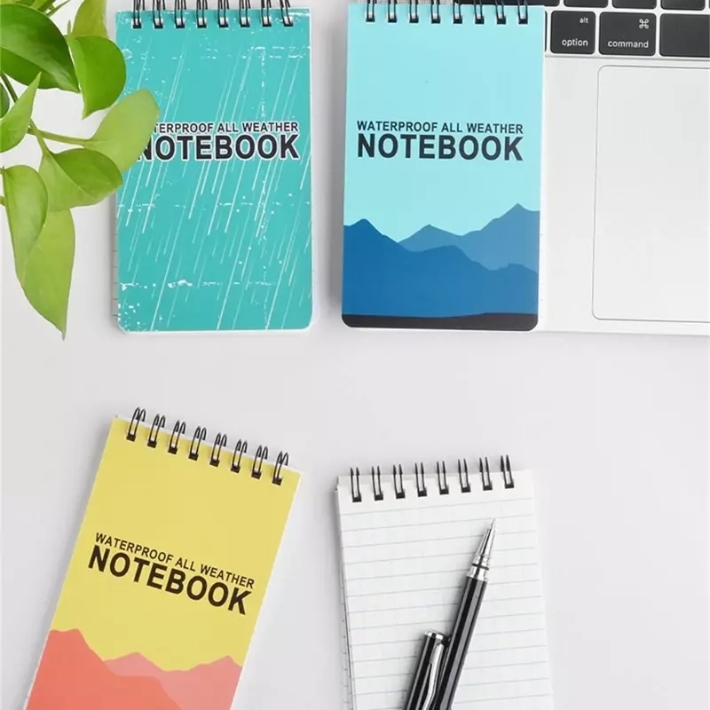 Top-Spiral Notebook tahan air semua cuaca buku catatan taktis buku catatan-Spiral catatan Pad untuk penggemar luar ruangan