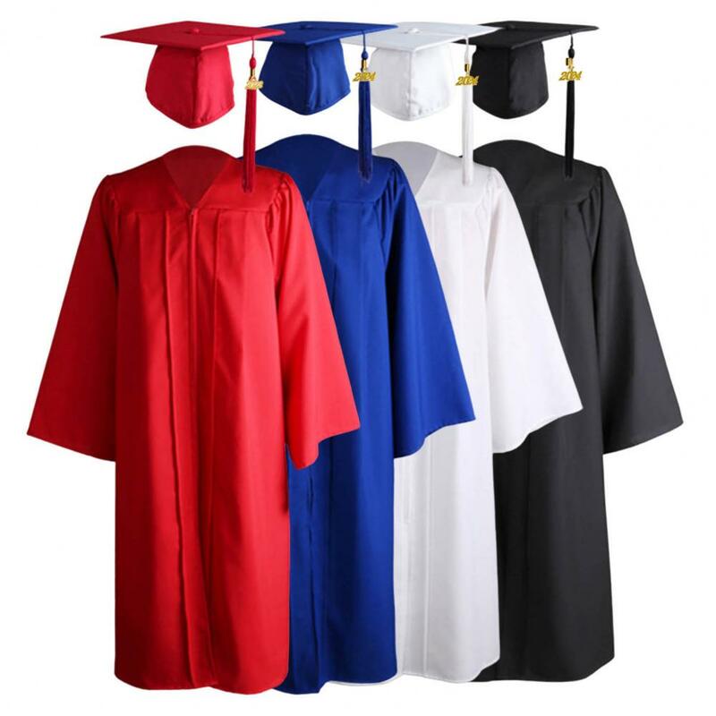 Vestido acadêmico solto para homens e mulheres, traje de graduação para estudantes, 1 set, 2023