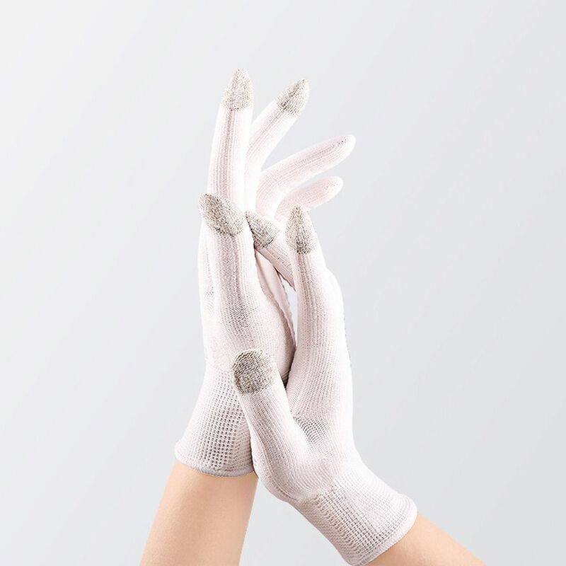 Koreaanse Vrouwen Mannen Brief Zon Bescherming Handschoenen Buiten Clambing Rijden Anti Uv Handschoenen Vijf Vingers Touchscreen Handschoenen