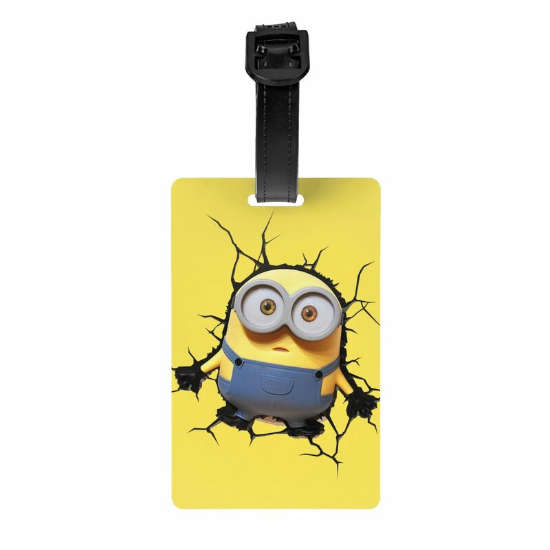 Custom Minions Luggage Tag Suitcase Baggage Privacy Cover ID Label