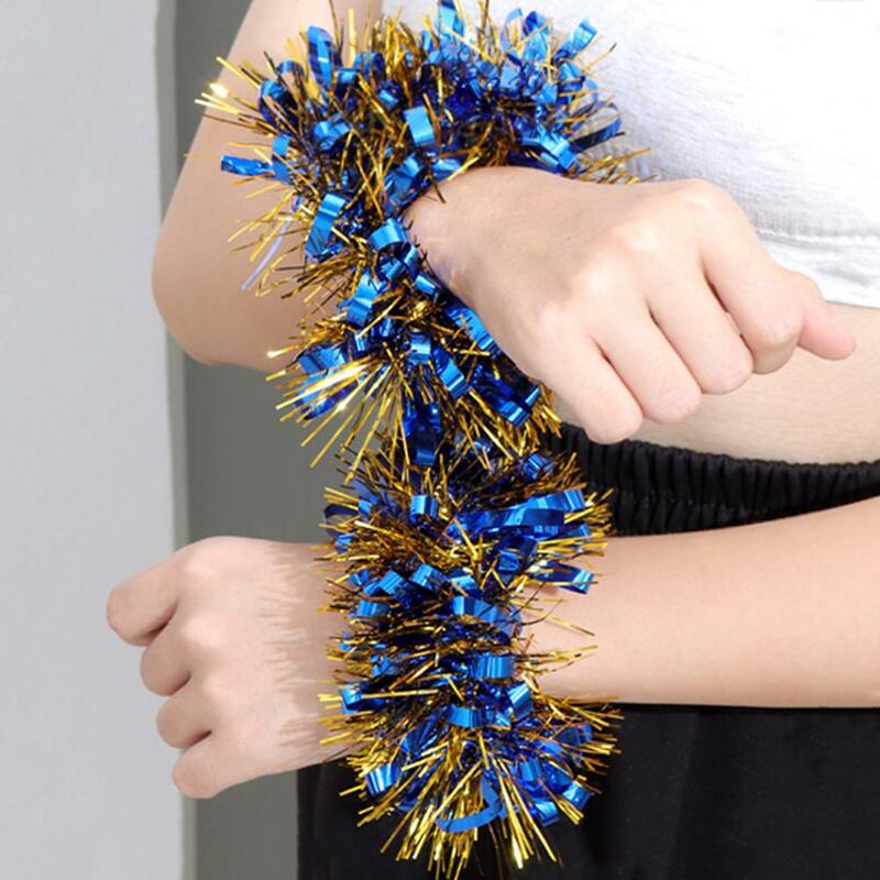 1 paio Tinsel Cheer Pom-Pom Wristband colorato adulti bambini Cheerball Dance Prop Sports Meet tifo Wristband Cheerball