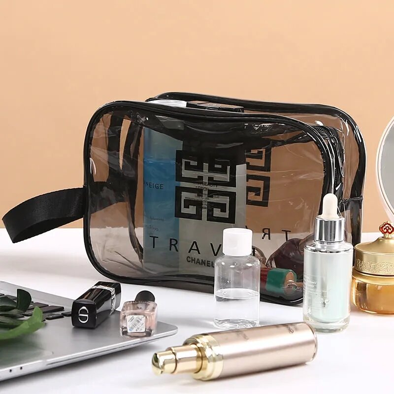 Waterproof cosmetic Makeup bags female portable fitness bath bag bath transparent wash bath pocket bath bag bath bag storage bag