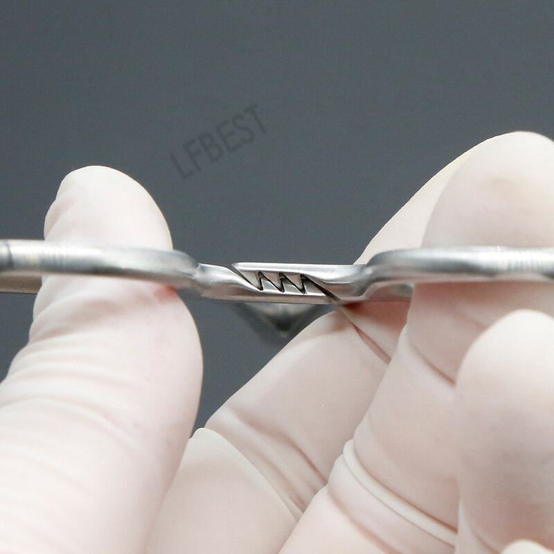 Buried Wire Double Eyelid Needle Holder Suzhou Shijiang Needle Holder Gold Handle Fine Tooth Stainless Steel 12.5cm Needle Holde
