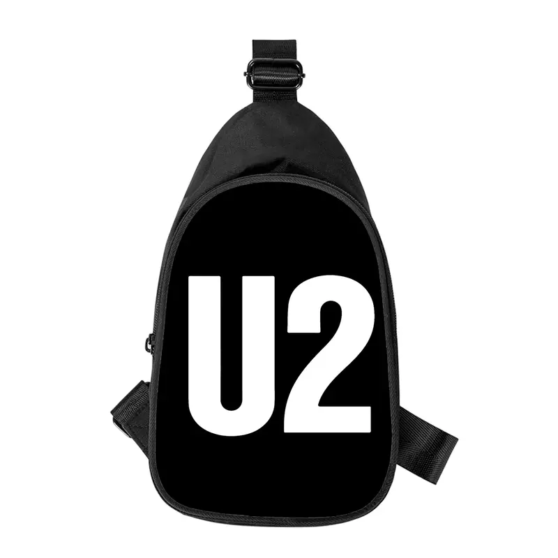 Мужская и женская нагрудная сумка с 3D принтом U2 band