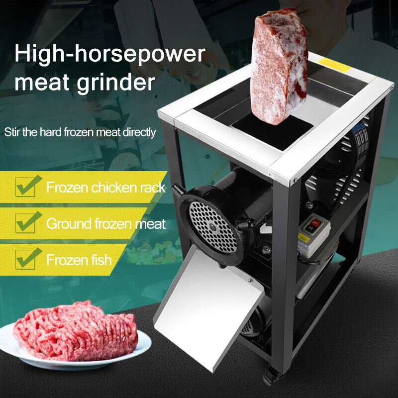 Picadora de carne eléctrica tipo 32 de alta potencia, trituradora comercial de pescado, pollo, trituradora de huesos, 2200W, 180 kg/h