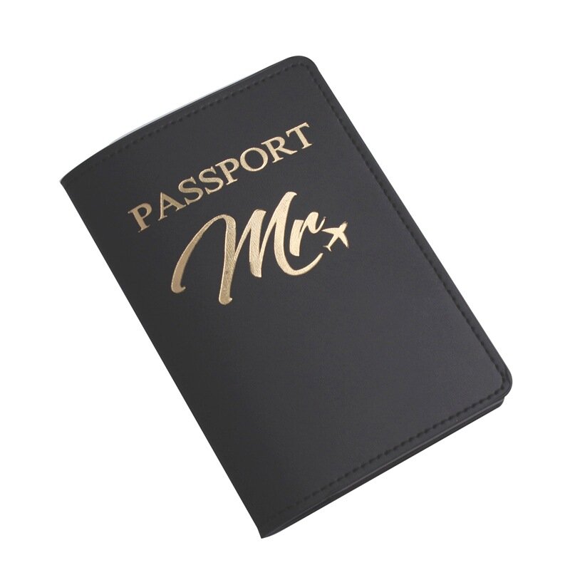 New Personalised Passport Cover with Names Couple Travel Wedding Gift Covers Card Holder Travel Cases Accessories