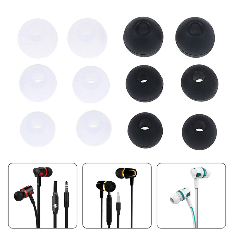 6คู่/2 * (SML) ยางซิลิโคน earplug EAR Pads Universal หูฟังชนิดใส่ในหูหูฟังเปลี่ยน Earbud earplug Pads Cushion