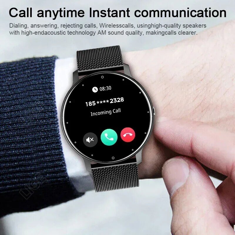 Smvp 2024 Smart Watch mężczyzn 1.28 "w pełni dotykowy bransoletka Fitness Tracker zegarki sportowe Bluetooth Call zegar damski zegarek