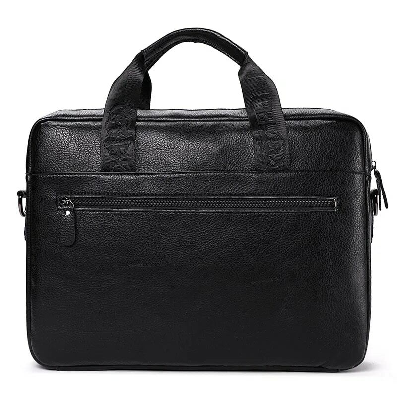 BULLCAPTAIN Men's Briefcase Genuine Leather Casual Computer Bag Retro Leather One Shoulder Messenger Handbag Men's Models