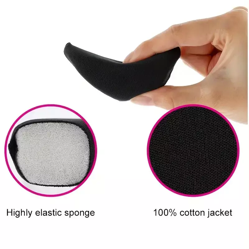 Almohadillas de esponja de ajuste para el antepié, plantillas de tacón alto para reducir el tamaño de los zapatos, protectores de relleno de zapatos, alivio del dolor, 3 pares