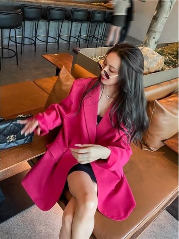 UNXX-All-Match Blazer para senhoras, top chique versátil, moda Flare, designer relaxado, design de nicho, novo estilo coreano, venda quente