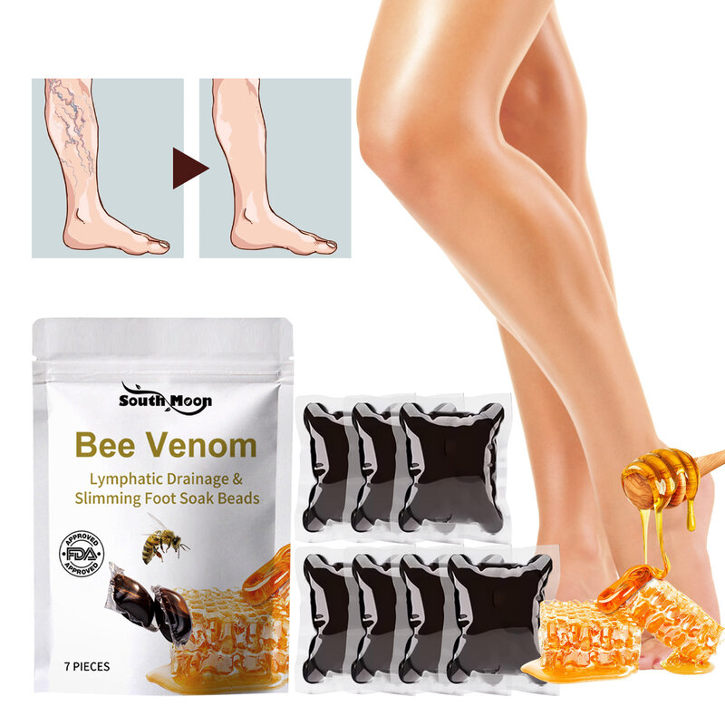 Herbal Foot Soak Gel veleno d'api pediluvio per dimagrimento riparazione gambe vene Varicose gonfiore dolore fatica lenitivo Detox Shape Up Care