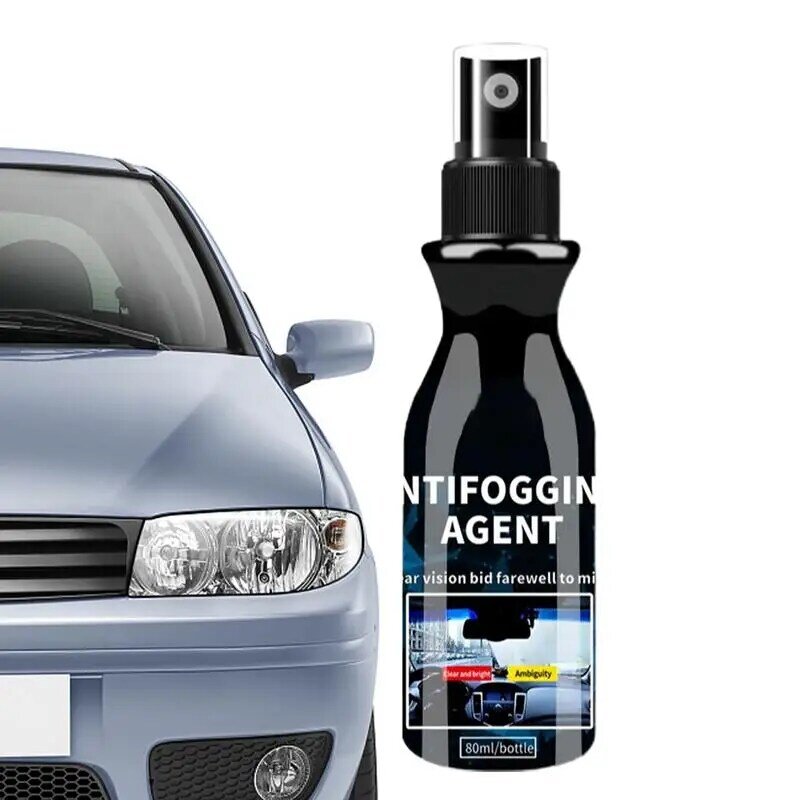 Spray przeciwmgielny do przedniej szyby przednia szyba samochodu w sprayu 80ml intensywna ochrona przed mgiełka do twarzy przednia szyba samochodu dla