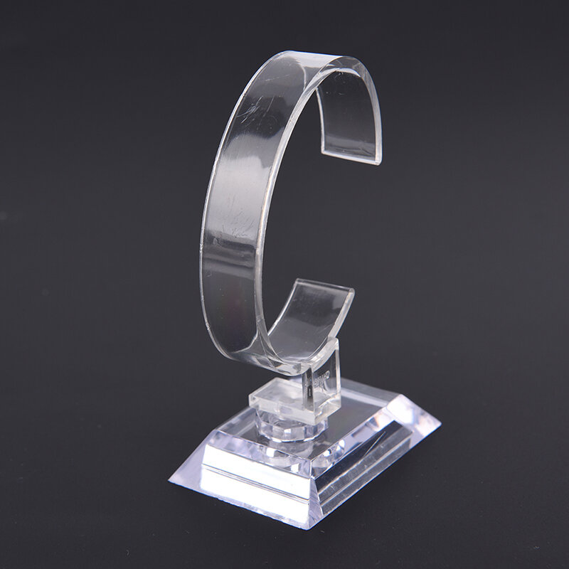 Plastikowy uchwyt na stojak wystawowy zegarek na rękę wyprzedaż pojemnik ekspozycyjny stojak na narzędzia czysty opakowanie na biżuterie gablota na zegarki całkowitej wysokości