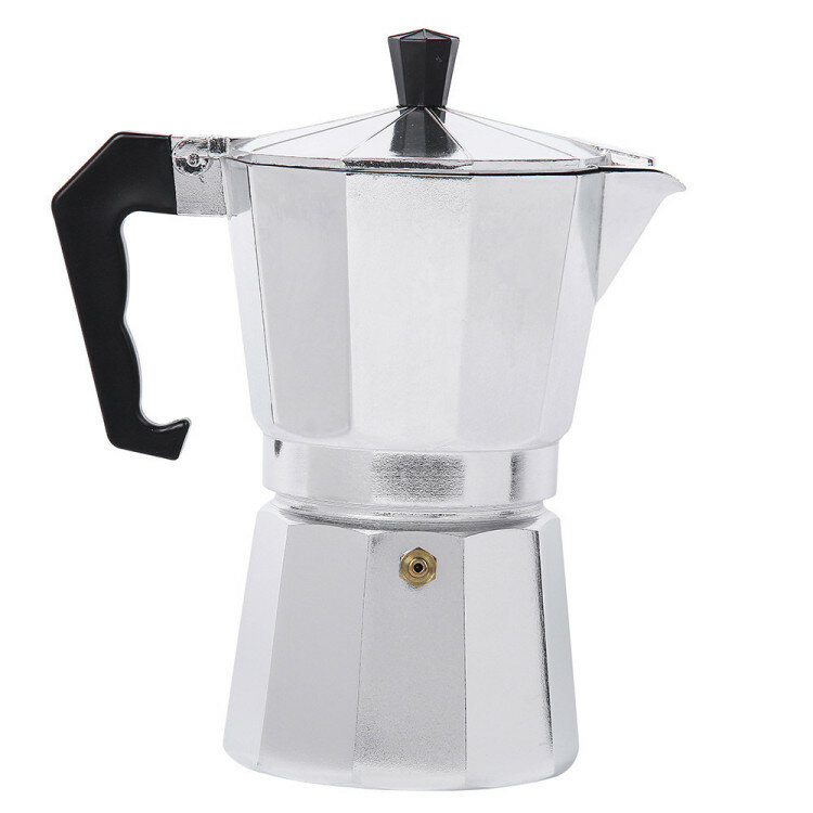 Pembuat kopi Italia, pembuat espresso moka pot stovetop dengan kopi moka