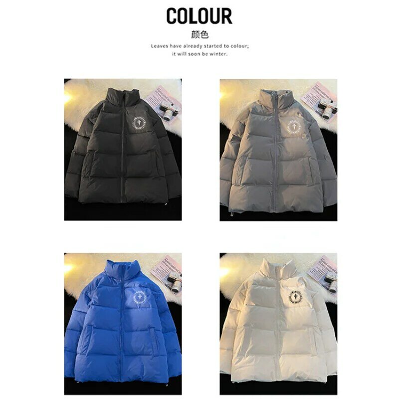 New Winter Thick Warm Down Coat Classical Men's Parkas Coat Couple Outfit Jackets