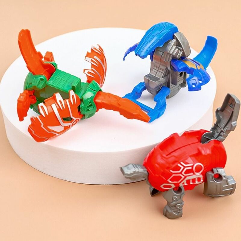 恐竜卵変換玩具、楽しいプラスチック製の変形ロボット、創造的な初期教育モデル