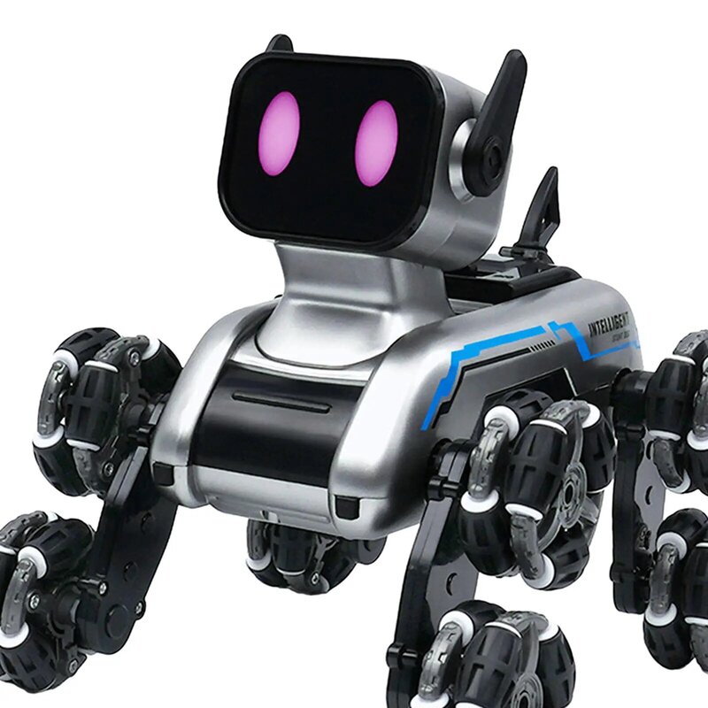 Умная робот-собака, забавная собака-робот с дистанционным управлением, роботизированные собаки с музыкой светодиодный Eyes для уникальных подарков, развлечения для взрослых и подростков