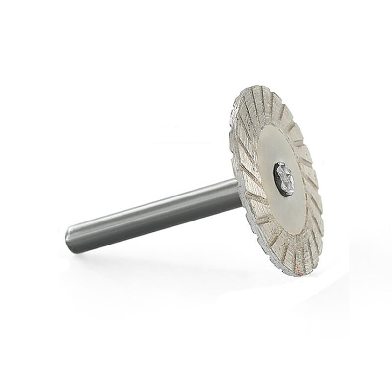Cakram pemotong berlian 40mm 6mm, pisau gergaji bundar pengamplasan cakram roda gerinda untuk kayu logam batu granit marmer