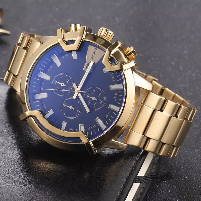 Relojes hombre 2020 designer relógios masculino cronógrafo relógio esporte à prova dwaterproof água ouro aço inoxidável relógio de quartzo
