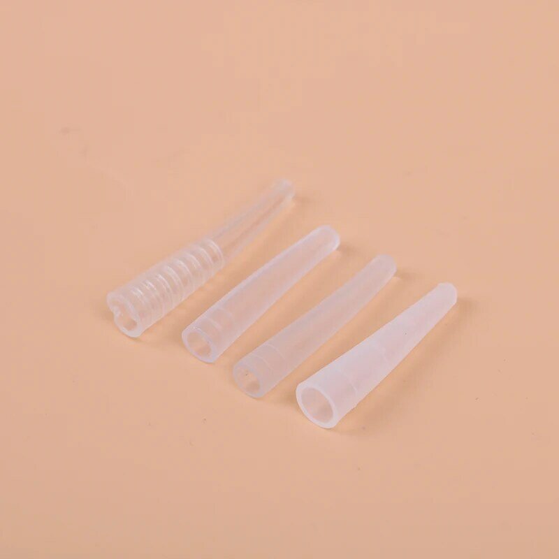 10Pcs Grafting Eyelashes Tips Covers Tweezers Silicone Cases Falling Auxiliary