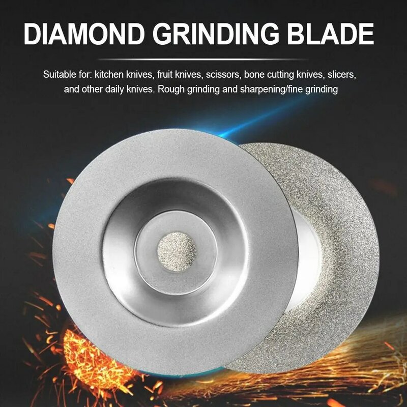 Mola diamantata disco per affilare dischi abrasivi a forma di ciotola disco abrasivo durevole lucidatura a denti alternati vetroceramica