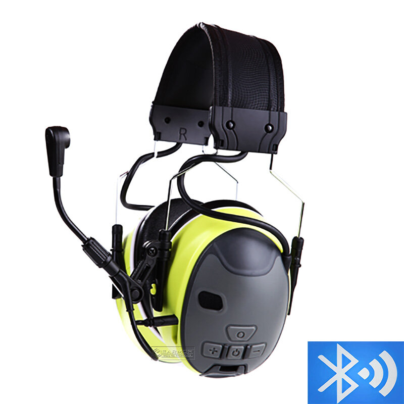 EARMOR C51 headphone Bluetooth taktis, Pelindung pendengaran taktis NRR26 alat penutup telinga menembak militer