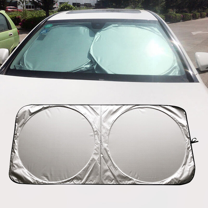 نافذة السيارة ظلة غطاء الشمس الظل الزجاج الأمامي قناع حامي الزجاج الأمامي للطي السيارات UV حماية الستار التصميم اكسسوارات